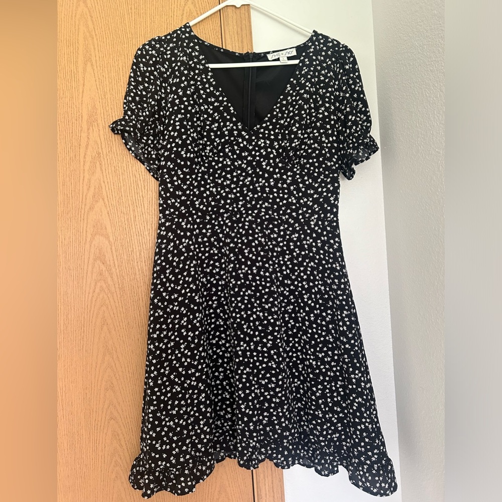 She + Sky black and white dress